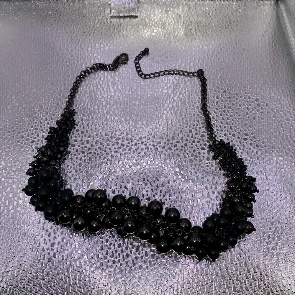 Lia Sophia | Inked/Knock Out Black Beaded Necklace
